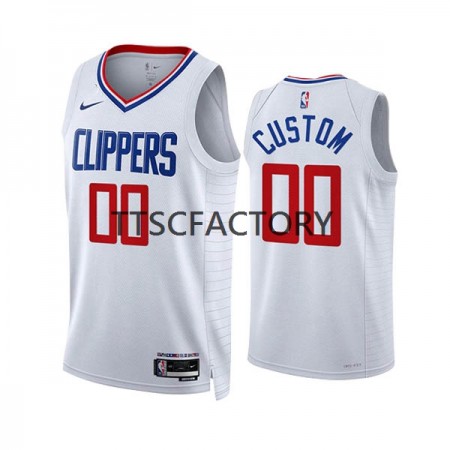 Maillot Homme Los Angeles Clippers Personnalisé Nike 2022-23 Association Edition Blanc Swingman